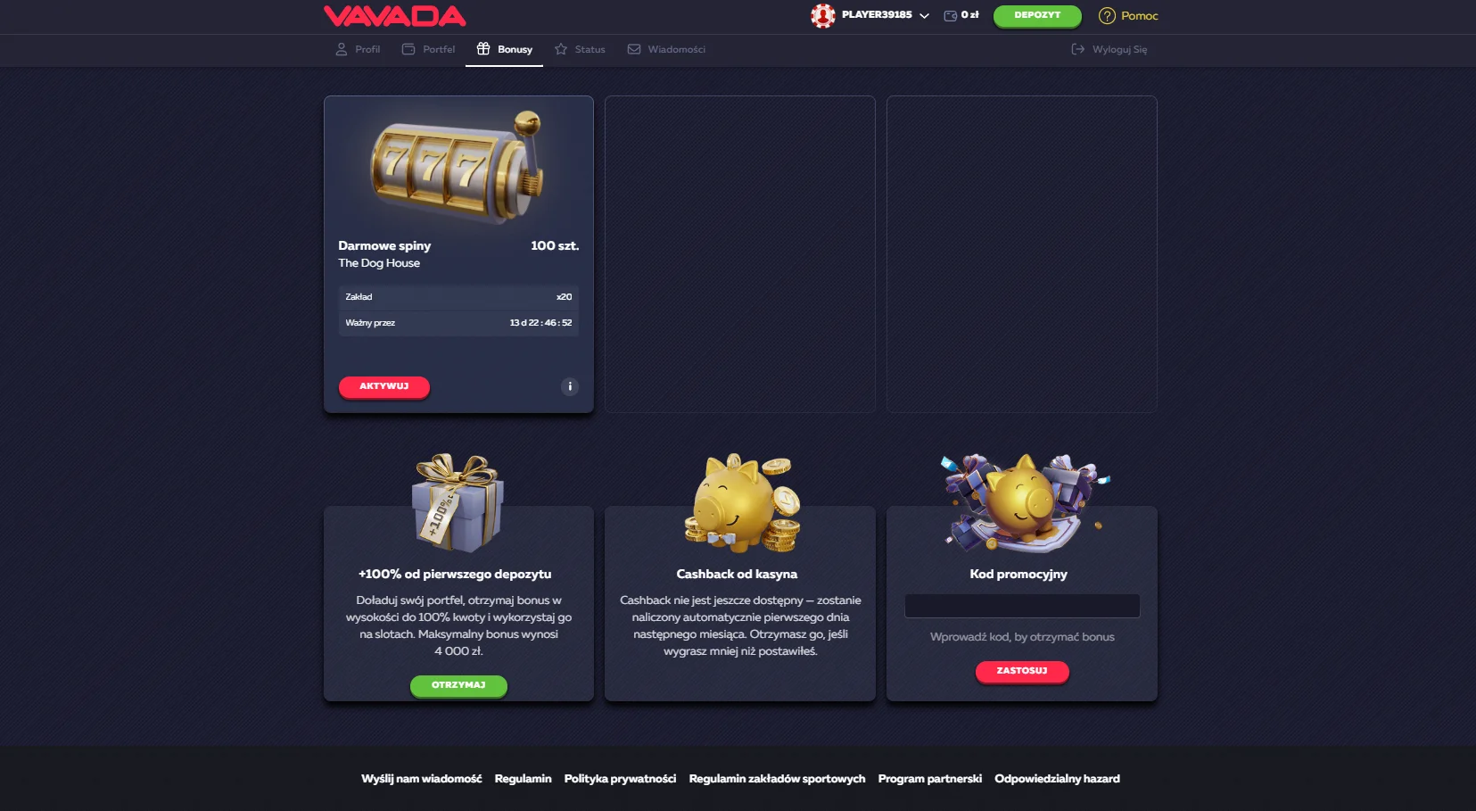 Vavada Casino bonus – pakiety powitalne i stałe 